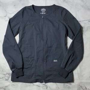 Cherokee Workwear Core Stretch Gray Scrub Jacket